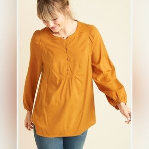 Old Navy Cotton/Modal Blend Bib Front Tunic Blouse Size XXL